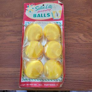 Yellow Satin Ornaments Satin Lite Star Band 6 pack